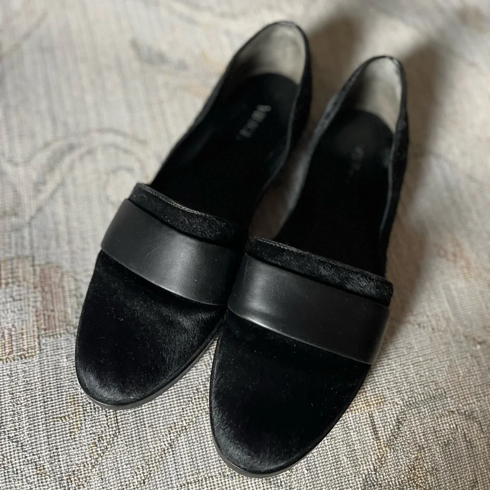 Vince Mason Black Calf Loafer Size 8